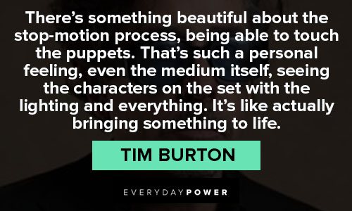 tim burton quotes about feeling