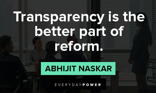 transparency quotes on transparency is the better part of reform