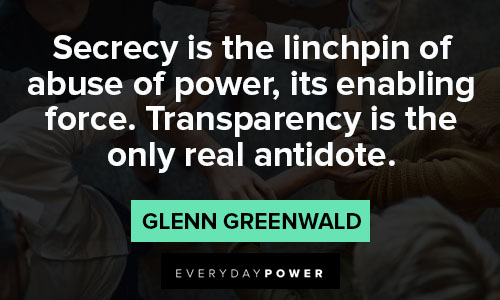 transparency quotes about force