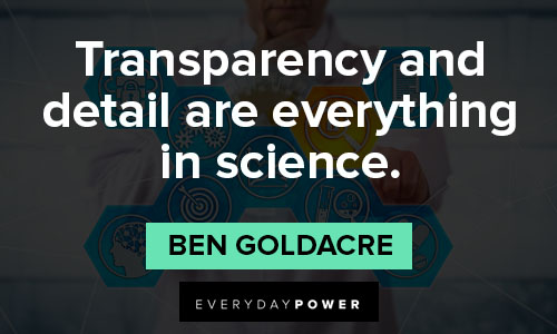 transparency quotes about science