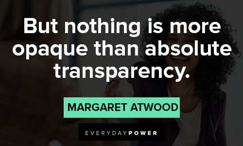transparency quotes about transparency