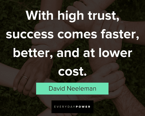 trust quotes on success