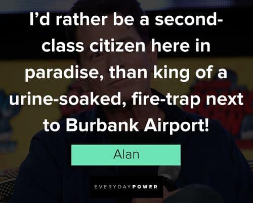 Two and a Half Men quotes about Burbank airport