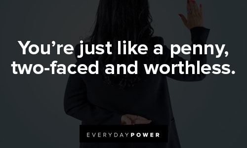 TWO FACED PEOPLE QUOTES –