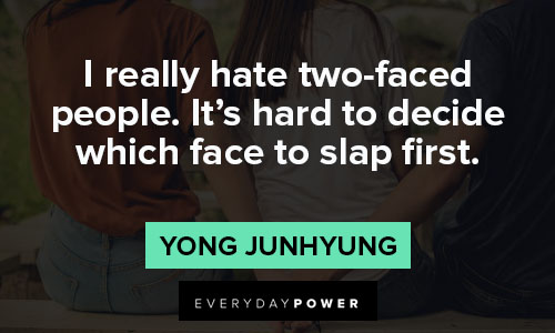 More two-faced quotes