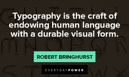 typography quotes about language 
