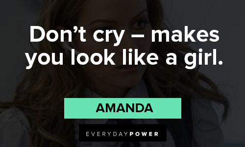 Ugly Betty quotes of don't cry - makes you look like a girl