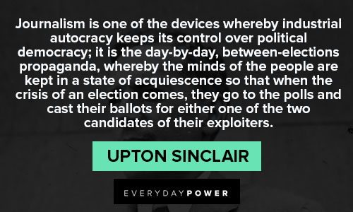 Random Upton Sinclair quotes