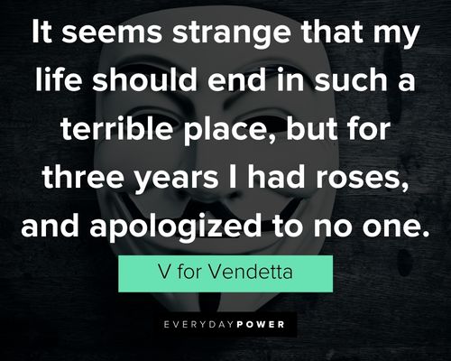 Best V for Vendetta quotes