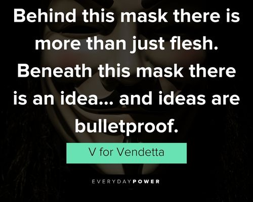 V for Vendetta quotes for Instagram