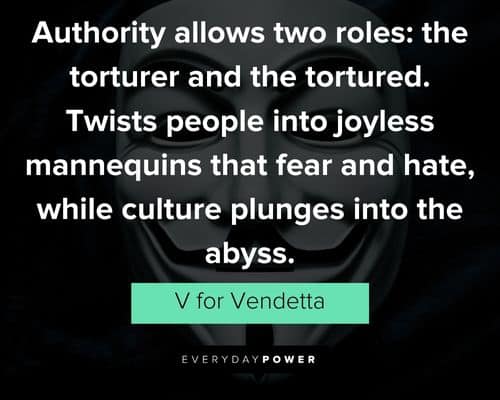 Meaningful V for Vendetta quotes