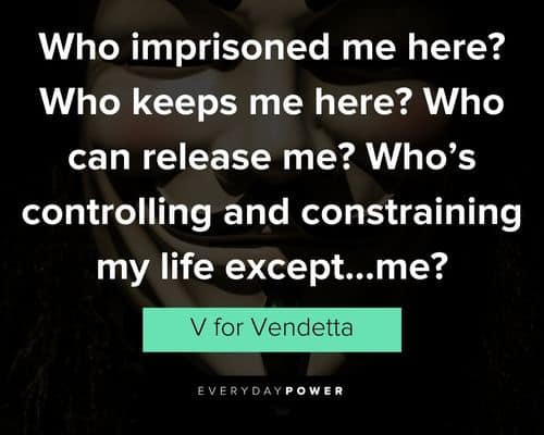 Special V for Vendetta quotes
