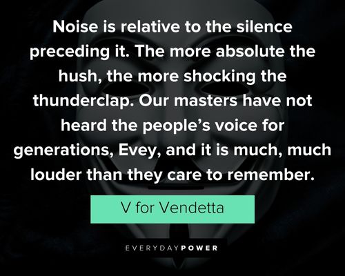 V for Vendetta quotes to helping others