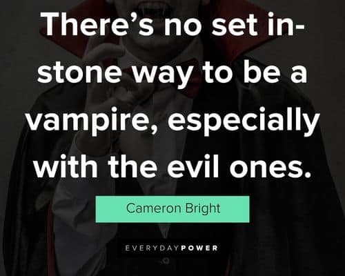 Vampire quotes about there's no set in-stone way to be a vampire, especially with the evil ones