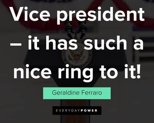 Vice President quotes from and about the women considered for the job
