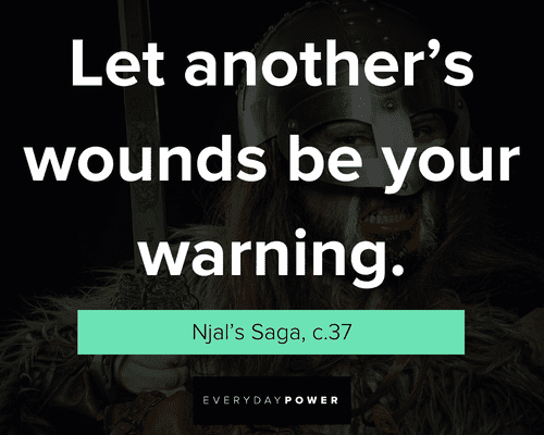 Viking quotes from Njal's Saga