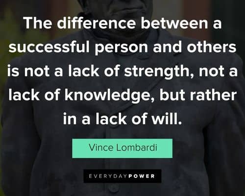 Inspirational Vince Lombardi quotes