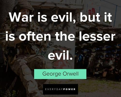 war quotes for evil
