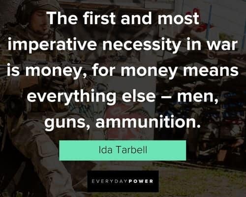 war quotes about men, guns, ammunition