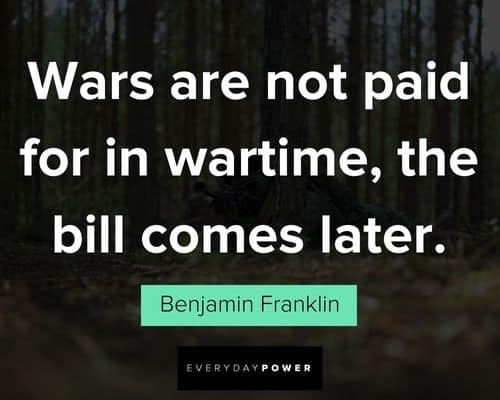 war quotes from Benjamin Franklin