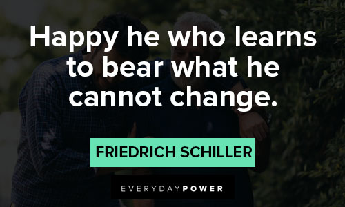 No One Can Make You Feel Inferior for happy he who learns to bear what he cannot change