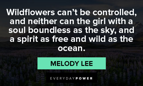 wildflower quotes about ocean