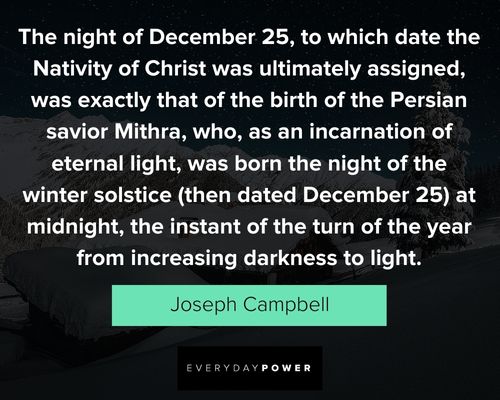 Winter Solstice quotes about Christmas and Pagan holidays