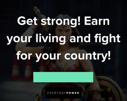 Wonder Woman quotes about fighting for your country