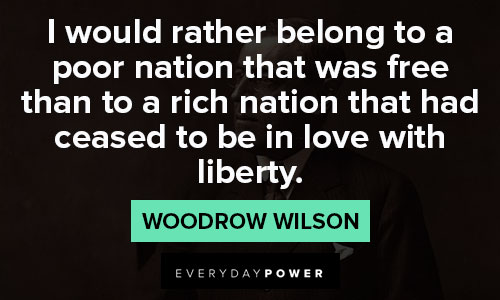Woodrow Wilson quotes about nation