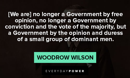 Woodrow Wilson quotes about Government 