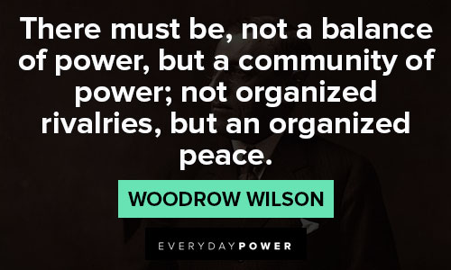 Woodrow Wilson quotes about peace