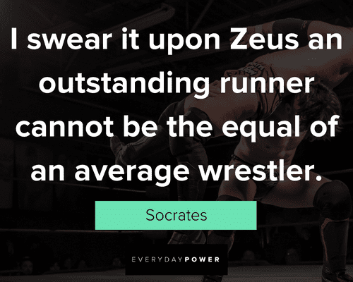 equal of an average wrestling quotes