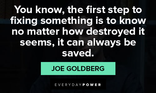 You quotes from Joe Goldberg