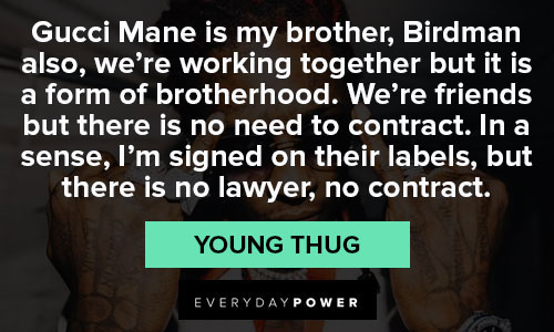 Best Young Thug Quotes About Fellow Rappers