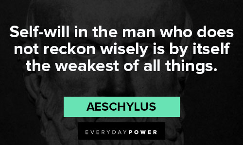 Special Aeschylus quotes