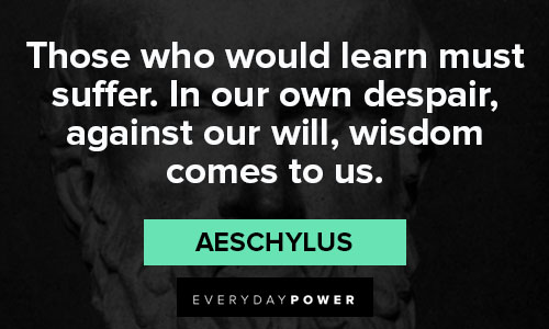 Short Aeschylus quotes