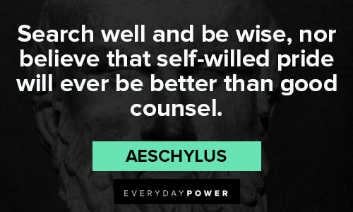 Aeschylus quotes and sayings