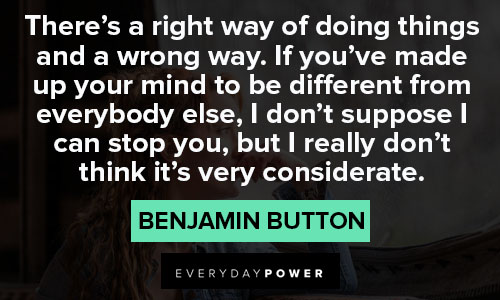 Motivational Benjamin Button quotes