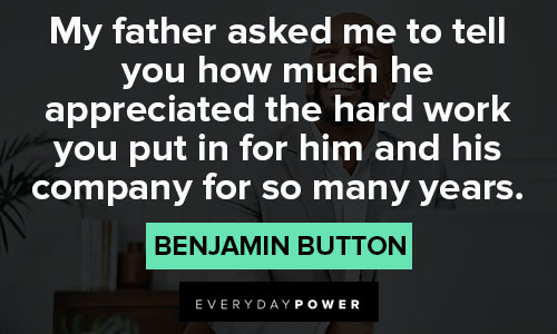 Special Benjamin Button quotes