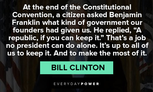 Random Bill Clinton quotes