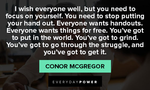 Inspirational Conor McGregor quotes