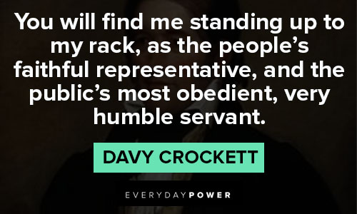 Davy Crockett quotes for Instagram