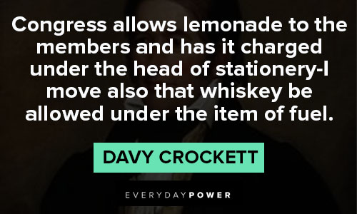 Wise Davy Crockett quotes