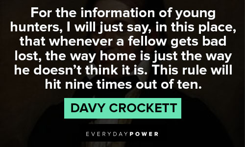 Random Davy Crockett quotes