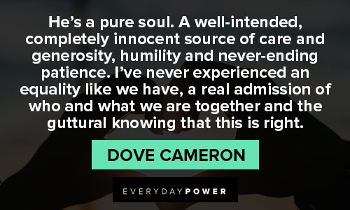 Meaningful Dove Cameron quotes