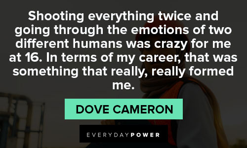 Dove Cameron quotes to helping others