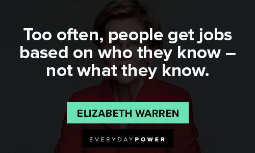 Positive Elizabeth Warren quotes