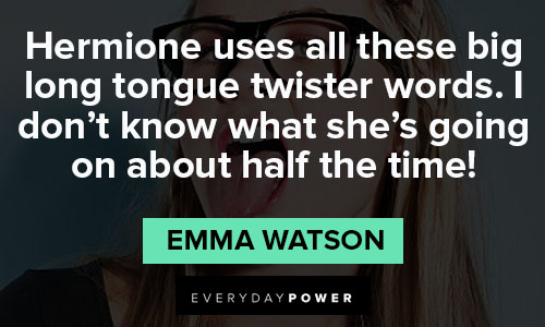 Unique Emma Watson quotes