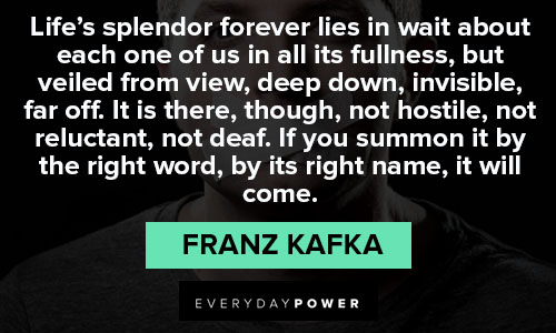 Franz Kafka quotes and sayings