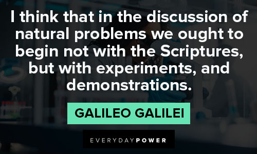 Short Galileo Galilei quotes